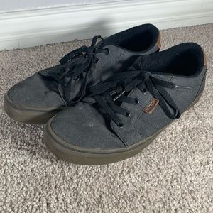 Charcoal Vans Bishop Waxed Denim Black Low Top Shoes